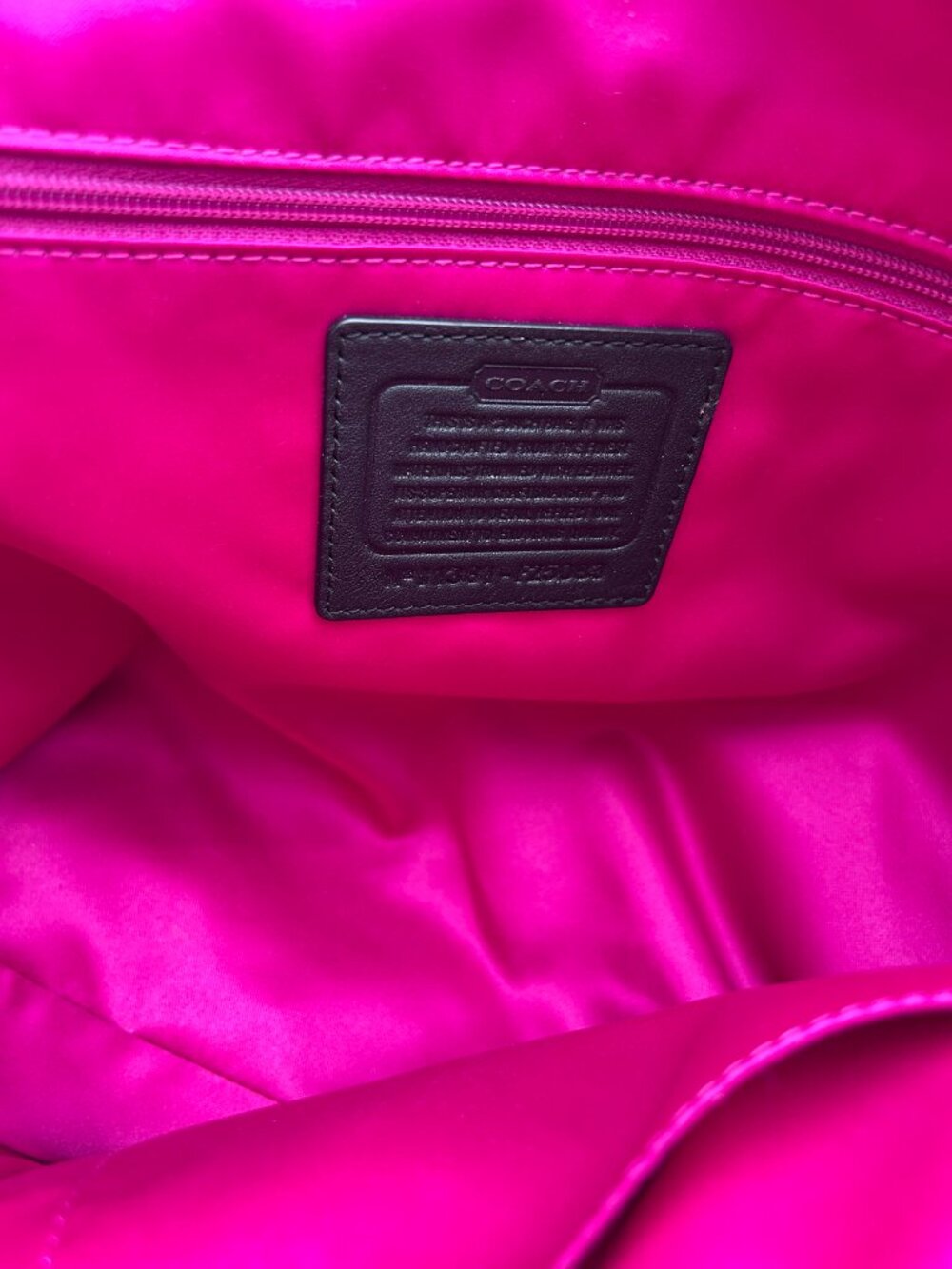 Coach Ashley Plaid Wool Carryall Satchel Bag Pink Yellow Houndstooth 14845 - Picture 7 of 13